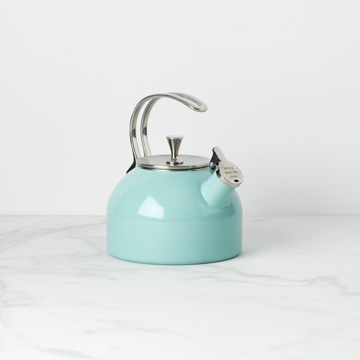 Kate Spade New York All in Good Taste 2.5 qt. Stainless Steel Whistling Stovetop Kettle